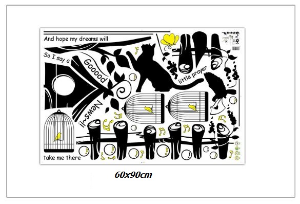 Decal hàng rào tổ chim 2